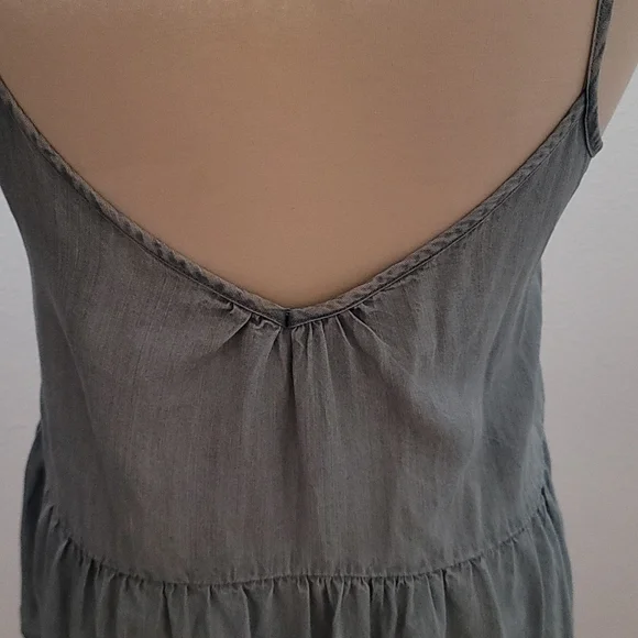 COPY - LOVE STITCH TANK TOP CRISS CROSS SLEEVELESS HIGH NECK BLUE WOMENS MEDIUM… - Picture 7 of 12